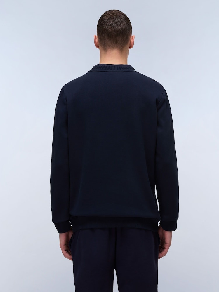 Napapijri Blue Balis Crew Neck Sweatshirt - Image 2 of 5