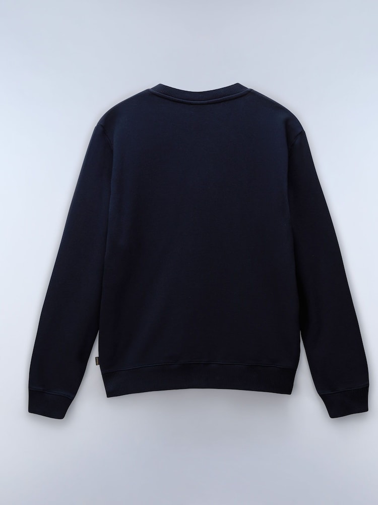 Napapijri Blue Balis Crew Neck Sweatshirt - Image 5 of 5