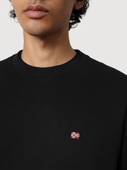 Napapijri Balis Crew Neck Black Sweatshirt - Image 3 of 6