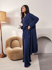 Laura Ashley Seersucker Gamme Long Lounge Cardigan - Image 3 de 8