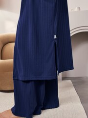 Laura Ashley Seersucker Gamme Long Lounge Cardigan - Image 5 de 8