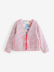 Laura Ashley Pink Rosalind Reversible Quilted Jacket - Image 8 of 8