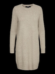 VERO MODA Natural Soft Touch Round Neck Knitted Jumper Dress - Image 5 of 5