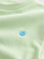 Sage Green Jersey Sweatshirt and Shorts Set (3mths-7yrs) - Image 9 of 9