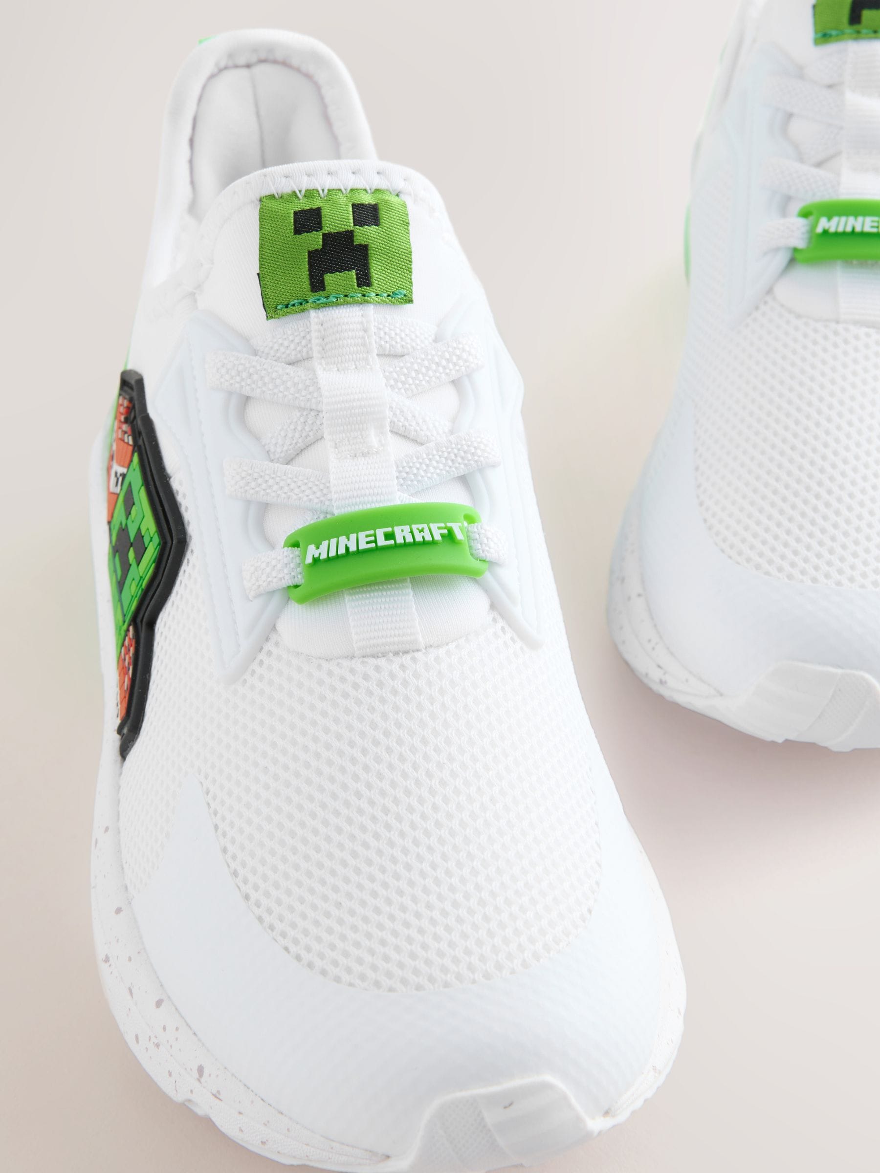 Cumpără Alb - Pantofi sport cu elastic și Dantelă Minecraft from