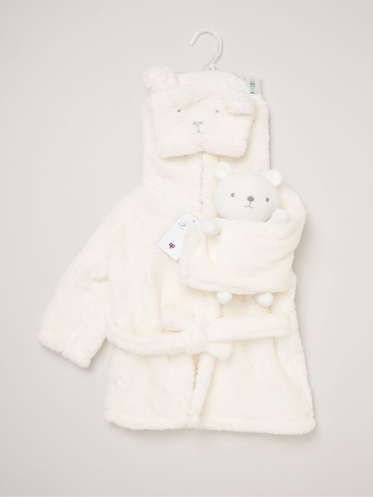 Rock-A-Bye Baby Boutique Bathrobe and Plush Toy Set - Image 2 of 5 Rock-A-Bye Baby Boutique Bathrobe and Plush Toy Set - Image 2 of 5