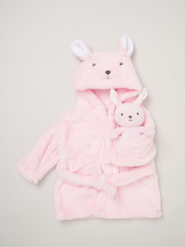 Rock-A-Bye Baby Boutique Bathrobe and Plush Toy Set - Image 1 of 5 Rock-A-Bye Baby Boutique Bathrobe and Plush Toy Set - Image 1 of 5