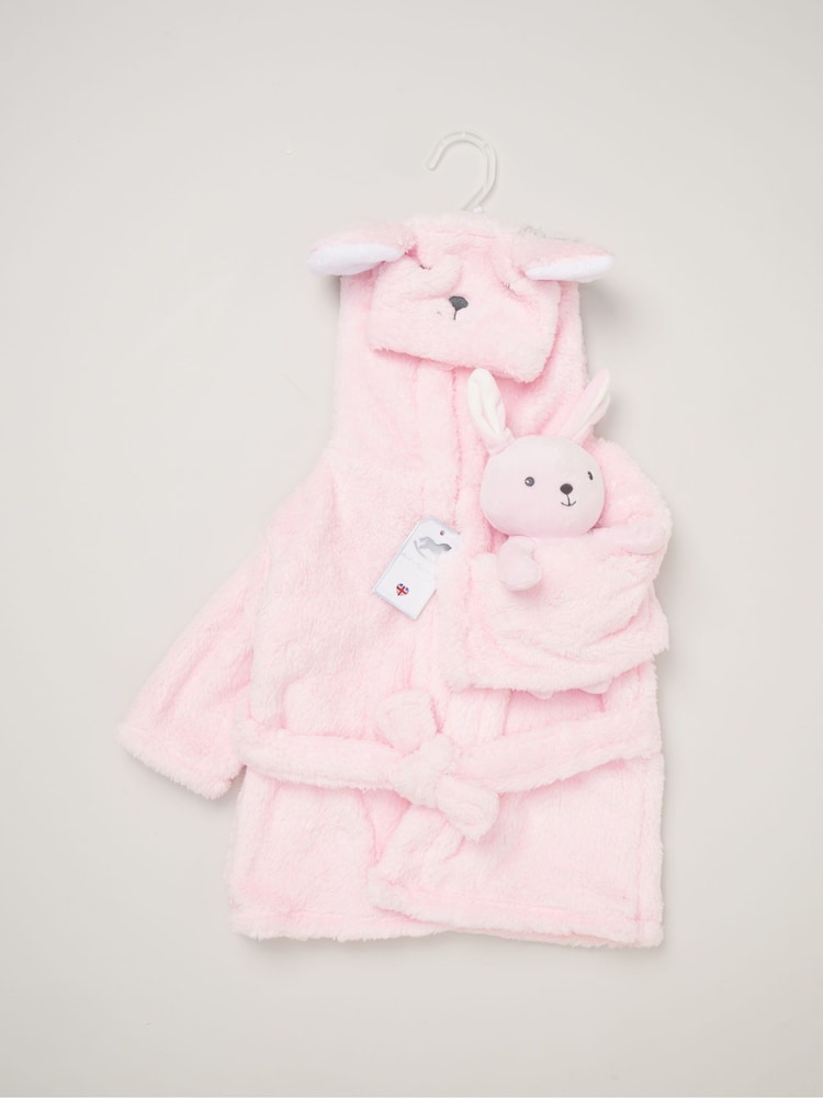 Rock-A-Bye Baby Boutique Bathrobe and Plush Toy Set - Image 2 of 5 Rock-A-Bye Baby Boutique Bathrobe and Plush Toy Set - Image 2 of 5