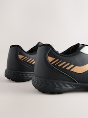 Black/Gold Lace-Up Astro Trainers - Image 4 of 7