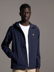 Lyle & Scott Navy Zip Up Hooded Jacket - Image 1 of 4