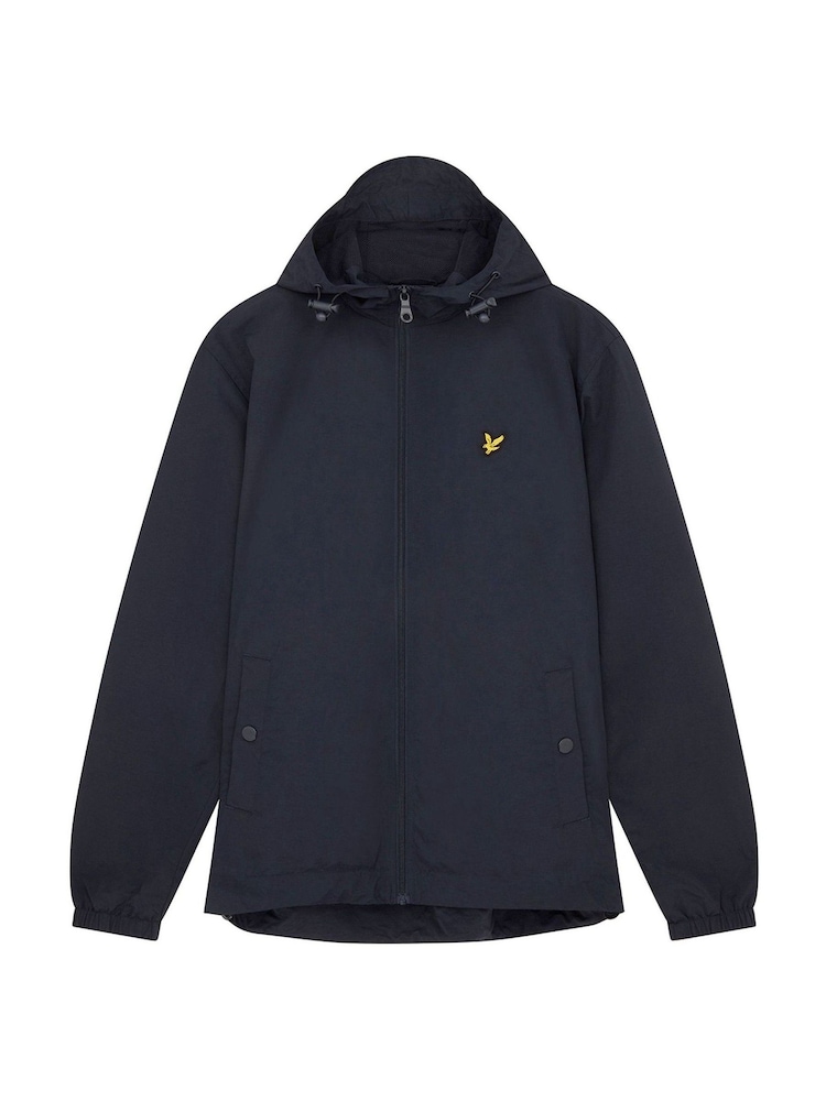 Lyle & Scott Navy Zip Up Hooded Jacket - Image 4 of 4