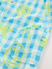 Blue/White Gingham 100% Cotton Romper (3mths-7yrs) - Image 9 of 9