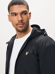 Lyle & Scott Black Zip Through Hooded Jacket - Image 4 of 5