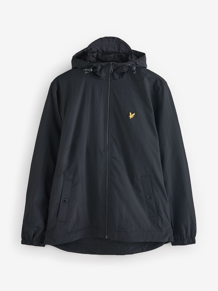 Lyle & Scott Black Zip Through Hooded Jacket - Image 5 of 5