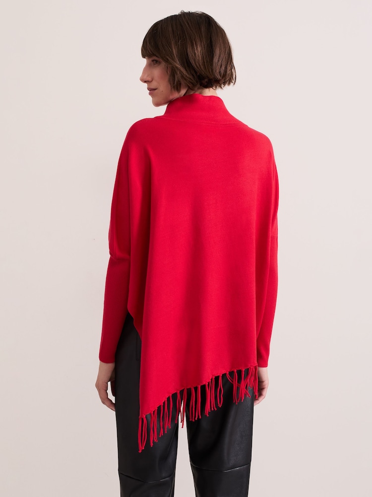 Phase Eight Red Athena Tassel Knit Jumper - Image 2 of 7