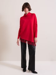 Phase Eight Red Athena Tassel Knit Jumper - Image 3 of 7