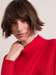 Phase Eight Red Athena Tassel Knit Jumper - Image 5 of 7