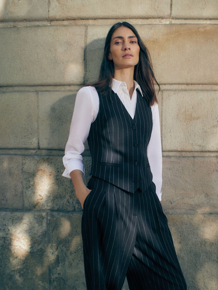 Phase Eight Pia Pinstripe Waistcoat - Imagen 1 de 7 Phase Eight Pia Pinstripe Waistcoat - Imagen 1 de 7