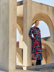 Phase Eight Black Amita Geo Shirt Dress - Image 2 of 11
