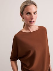 Phase Eight Brown Cristine Knit Jumper - Image 4 of 5