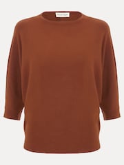 Phase Eight Brown Cristine Knit Jumper - Image 5 of 5