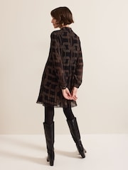 Phase Eight Black Ella Chain Swing Dress - Image 2 of 7