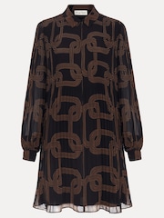 Phase Eight Black Ella Chain Swing Dress - Image 7 of 7