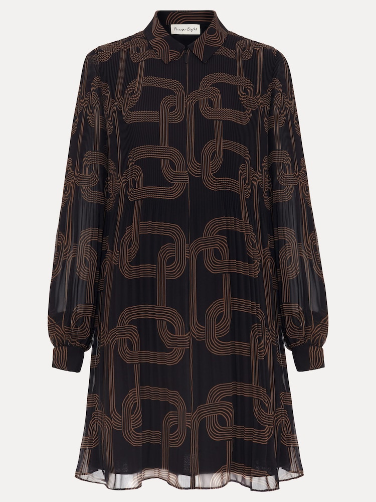 Phase Eight Black Ella Chain Swing Dress - Image 7 of 7