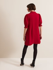 Phase Eight Red Zip Candice Mini Dress - Image 2 of 6