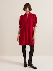 Phase Eight Red Zip Candice Mini Dress - Image 3 of 6