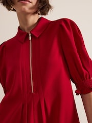 Phase Eight Red Zip Candice Mini Dress - Image 4 of 6