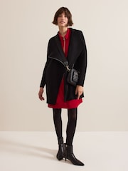 Phase Eight Red Zip Candice Mini Dress - Image 5 of 6