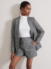 Phase Eight Grey Evie Check Blazer - Image 2 of 8