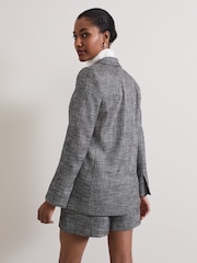 Phase Eight Grey Evie Check Blazer - Image 3 of 8