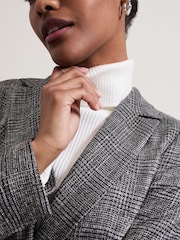 Phase Eight Grey Evie Check Blazer - Image 7 of 8