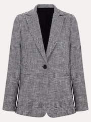 Phase Eight Grey Evie Check Blazer - Image 8 of 8