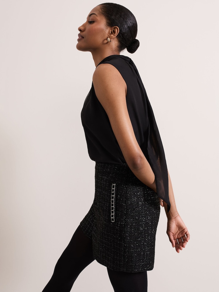 Phase Eight Black Ripley Sparkle Shorts - Image 2 of 4