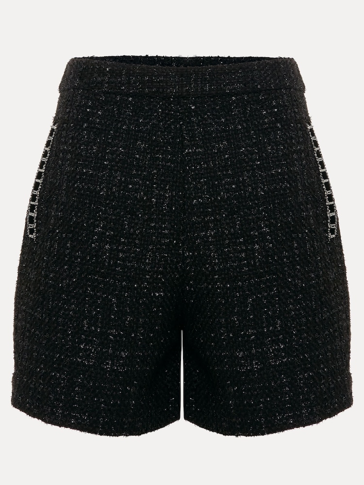 Phase Eight Black Ripley Sparkle Shorts - Image 4 of 4