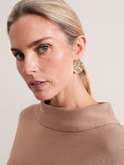 Phase Eight Natural Skylar Funnel Neck Jumper Dress - Image 2 of 5