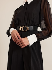 Phase Eight Black Nerissa Collar Shirt Jumpsuit - Image 5 of 7