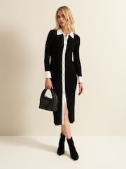 Phase Eight Black Jennifer Tube Shirt Dress - Image 1 of 4