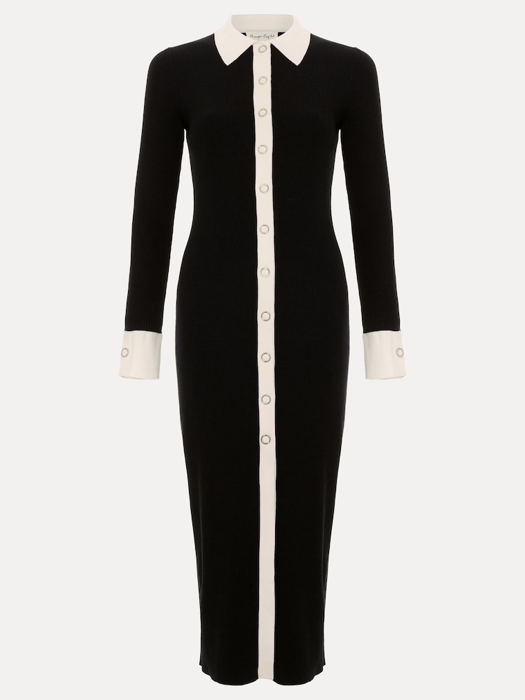 Phase Eight Black Jennifer Tube Shirt Dress - Image 2 of 4