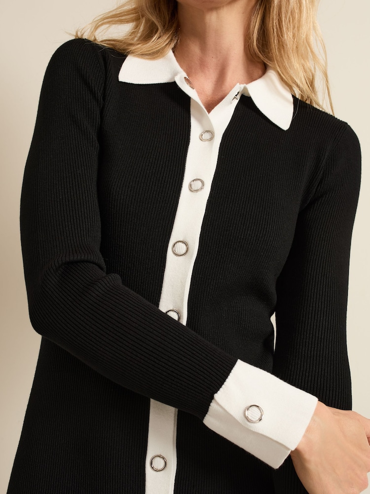 Phase Eight Black Jennifer Tube Shirt Dress - Image 3 of 4