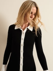 Phase Eight Black Jennifer Tube Shirt Dress - Image 4 of 4