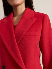 Phase Eight Red Skye Double Breasted Midaxi Wool Coat - Image 7 of 8