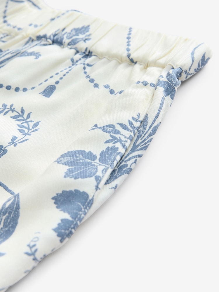 Laura Ashley Blue Button Through Pyjamas Set - Image 13 of 13 Laura Ashley Blue Button Through Pyjamas Set - Image 13 of 13