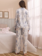 طقم بيجاما مزود بأزرار كاملة من Laura Ashley - صورة 3 من 5