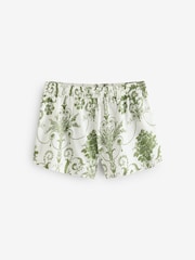 Laura Ashley Green 100% Cotton Josette Short Set Button Through Pyjamas - Image 9 of 12