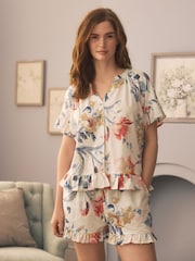 حزمة بيجامة شورت منسوجة قطن 100% من Laura Ashley - صورة 2 من 8