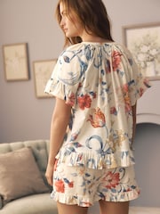 حزمة بيجامة شورت منسوجة قطن 100% من Laura Ashley - صورة 5 من 8